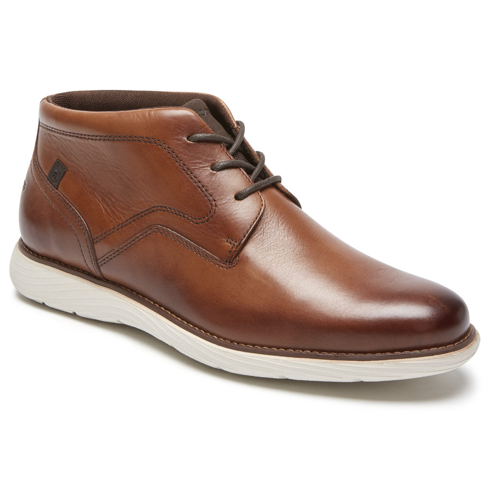 Rockport Singapore Mens Boots - Garett Chukka Brown - LO4139702